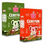 HUNGRY KOALA Cereal Made With Natural Ingridients Oats Carrot Sprouted Moong & Dates For Kids To Grow Healthy No Preservative Or Additives Or Maida 400 Grams Pack of 2