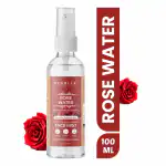 PEARLIX Rosewater Hydrating Facial Mist for Dry Combination & Radiant Skin, 100% Vegan, Refreshing, Conditioning, Soothing, Redness Reducing, Perfect for Travel & Skin Care, Rose Water Spray for Face 100ml