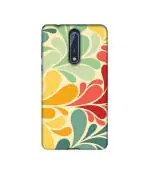 Casotec Colorful Pattern Print Design Printed Silicon Soft TPU Back Case Cover for Nokia 9