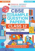 Oswaal CBSE Sample Question Papers Class 12 English Core Book (For Board Exams 2024) | 2023-24_oswaal books