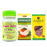 Herbshd SUGAR RELIEF , NEEM HALDI, GAS-T CAPSULE for diabetic ,and gastric (COMBO PACK )