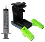 QUINK Ink Suction Tool Refill Kit for Printer Cartridge Cleaning 803 805 662 680 702 703 704 801 802 818 850 851 854 857 860 861 900 901 for Both Black and Color Cartridge with Syringe
