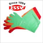 RSSW surgical Artificial Insemination A.I. Glove Lube Horse Cattle Long Disposables Gloves Veterinary HDPE/LDPE (Orange) Pack of 100
