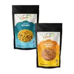 Wheafree Gluten Free Namkeen Combo Pack - Bikaneri Bhujia 400g and Boondi 300g | Delicious, Ready to Eat Snacks | Indian Tasty Crispy and Crunchy Snacks | Tangy and Spicy Taste