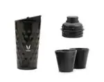 Buy VAYA DRYNK Shiny Black 3 in 1 Vacuum Insulated Stainless Steel ...