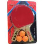 Wasan Table Tennis Racquet Set TT Bat-Red
