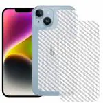 iPhone 14 Back Screen Protector by eZell, 3D Back Skin Carbon Fiber Ultra-Thin Protective Film (2 Packs) Transparent Back Cover for iPhone 14