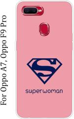 Sillystore Silicon Pink Back Cover For Oppo A7, Oppo F9 Pro