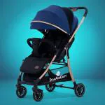 StarAndDaisy Travel Elite Stroller/Parm for Baby/Kids, Easy Fold with Reversible Seat(Blue & Gold)