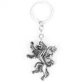 Blue Aura Optimus Traders Silver Game Of Thrones Family Crest House Lannister 3D 5Cm Locking Key Chain