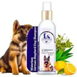 THE PET MOM Organic Waterless German Shepherd Dog Shampoo Dry Bath Spray | Fresh Fragrance, Cleanse, Conditioned, Soft & Smooth Coat | Easy to use Dog Shampoo for all type Dog - 200ml