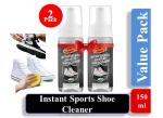 Shinelay Eco-Friendly Sneakers & Sports Shoe Cleaner 150ml Foam Based Shoe Care Kit | Quick Easy To Use | Pleasant Fragrance | Ultimate Sneaker Cleaner (Pack of 2)