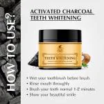 Khadi Ark Charcoal Teeth Whitening Powder with Coconut Shell |Keeps Gums Healthy & Strong (50 g)