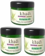 KHADI GLOW khadi natural herbal Aloe Vera Multipurpose Beauty Gel for Face,Skin and Hair-180G Pure Natural Gel - Ideal for Skin, Face, Acne Scars, Hair Care, Moisturizer & Dark Circles Pack Of-3