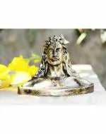 Miss Peach - Gold Handcrafted Adiyogi Shiva Statue For Home Decor , Diwali Gift, Best Gift for Diwali Decor, Diwali Decoration