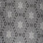 Shades of Life Pure Cotton Grey with Dark Grey Dense Embroidery 1Meter Curtain or Upholstery Fabric 54 Inches Width