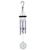 Himalayan Melody Wind Chime Prismatic Mandala Chakra 28 Inches 4 pipes Home Office Decor Positive Energy Home Office Decor Shop Decor