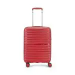 Skybags Float Cabin Trolley Bag, 55cm | Small | Hardsided Luggage | Smooth 8-Wheel Suitcase | TSA Lock | Premium Push Button Trolley | Suitcase for travel | 5-Year International Warranty (Red)