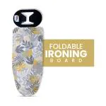 Peng Essentials Metal Ironing Board | Floral Print Table Top with Silicone Iron Rest