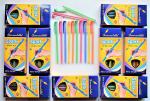 Swarnalekha Blue Plastic Ultra Fine Ballpoint Pen 180 pc.
