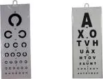 Care Vision CV-073 Wall Hanging Plastic Eye Test Poster, Vision test, English chart, Chart Size - Snellen (10x5x1 cm)