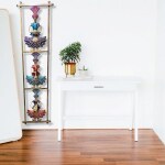 UPHAAR home decor - Handmade Rajasthani Musician Showpiece for wall decoration for living room - wall decoration items for bedroom - Metal - Multicolour (L-30,H-114cm)