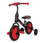 Her Home Balance Bike for Kids - 4 in 1 Plug n Play Tricycle, Bicycle, Balance Bike - Trikes for Boys and Girls 2-6 Years - Kids Trike Ride on with Pedals and Training Wheels (Red)