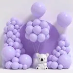 SPECIALYOU.IN Pastel Balloons for decoration, Birthday Balloons for Decoration,Metallic balloons for Birthday, Anniversary, Party Decoration, Purple Balloons Birthday Decoration items - 50 pcs