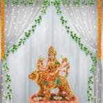 SPECIALYOU.IN 10 Piece Diwali decoration items for home decor with Net curtain, Artificial green vine, Marigold garland & Led light for Navratri, Laxmi pooja, Home backdrop decoration items.