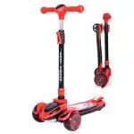R for Rabbit Road Runner Racer 3 Wheel Kids Scooter - Red Black