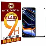 Kite Digital Oppo REALME 7 PRO Black 5D/6D/11D/21D Premium Tempered Glass Screen Protector Slim 9H Hard 2.5D (Pack of 3)