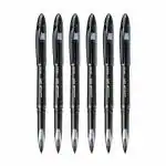 Uni-ball 188 M Air Micro Black Ink Roller Ball Pen 0.5 mm (Pack of 6)