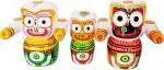 Real Craft Multicolor Wood Jagannath Religious Idol - 15 Cm