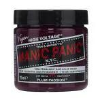 Manic Panic Plum Passion Cream Formula Semi-Permanent Hair Color, 4 Onces
