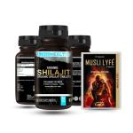 LongHealth Shilajit Pure Himalayan Organic Shilajit Capsules, 30 Tablets + Musli Lyfe 10 Capsules Combo For Stamina,Timing & Energy
