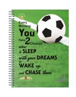 Amblitz Spiral Notebook - Ruled | 200 Pages| Pack of 2 | A4 Size| Ruled - Single Line| Premium Lite | Single Subject Notebook|