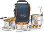 NEELAM D.H. Tiffin 3 Containers Lunch Box 1100 ml