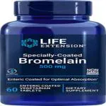 Life Extension Specially-Coated Bromelain 500 mg, 60 enteric-coated vegetarian tablet