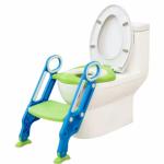 Kids Mandi Baby Potty-Trainer Training Seat for Toilet with Safe Handrails, Non-Slip Toilet Potty Stand Steps Stools and Ladder Adjustable Foldable for Boys Girls Toddlers Kids