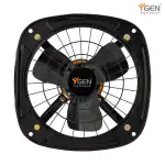 YGen Heavy Duty Exhaust Fan | High Speed & Rust Resistant | Suitable for Home, Office and Warehouse | 9 Inch/225mm | 1 Year Warranty