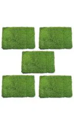 GULISTAAN High Density Artificial Grass Carpet ( 37 Cm 57 Cm ) , Natural Green, Pack of 5Pc