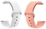 Black Lovies Pink, White Silicone Smart Watch Strap For Amaze Fit Pace (Pack Of 2)