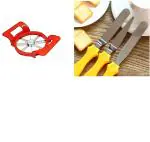 GOODFEEL Steel Apple Cutter With 1 Pcs Wire Pakkad l Housewares l Plumbing l Accouterments l Fasteners l Fixtures l Implements l Steeware l Utensil l Kitchen Tools