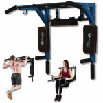 Hashtag Fitness 3in1 wall mounted dips bar dips stand for home portable wall mount (Blue)