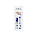 DASHING DIVA Gloss Blue Rigel | Gel Pedicure Nail Strip | Gel Nail Strips | Korean Nail Art I Lasts Up to 14 Days | Contains 30 Stickers
