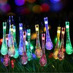 X4Cart Multicolor 20 Led Waterdrop Raindrop Plug-In Decorative String Lights