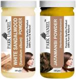 Park Daniel Premium White Sandalwood Powder And Jatamansi Powder, 100 G Each (Combo Of 2) |Hair Care|Dandruff Control hair Powder|Healthy Strong Hair Mask