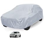 Auto Hub Car Cover Compatible with Maruti Ignis with Water Resistant, Triple Stitched, Ignis Car Cover- Silver