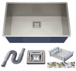 Thoisewelt Silver Stainless Steel Single Bowl Sink Wash Basin