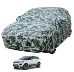 Auto Hub Car Body Cover Compatible with TATA Nexon EV with Mirror Pockets, Triple Stitched, Water Resistant Car Cover, Forest
